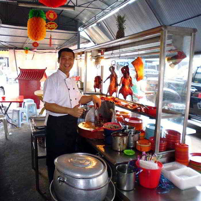 Fook, owner of the Chen Chen stall selling the best roast goose in Malaysia