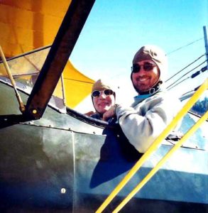 Wanderlust led me to be Flying in a Stearman PT-17 over California