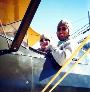 About me Wanderlust Flying in a Stearman PT-17 over California